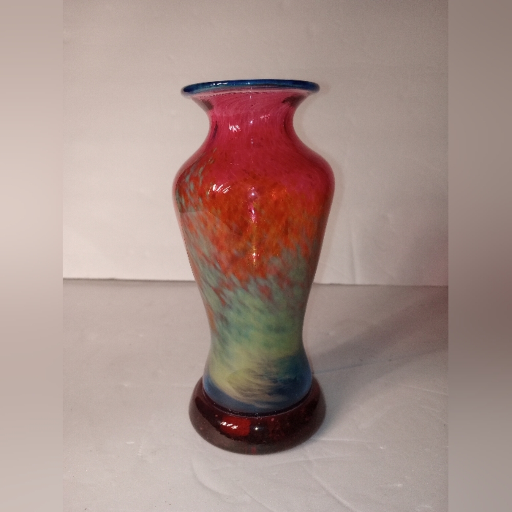 Flux Studio Art Glass Vase T.B